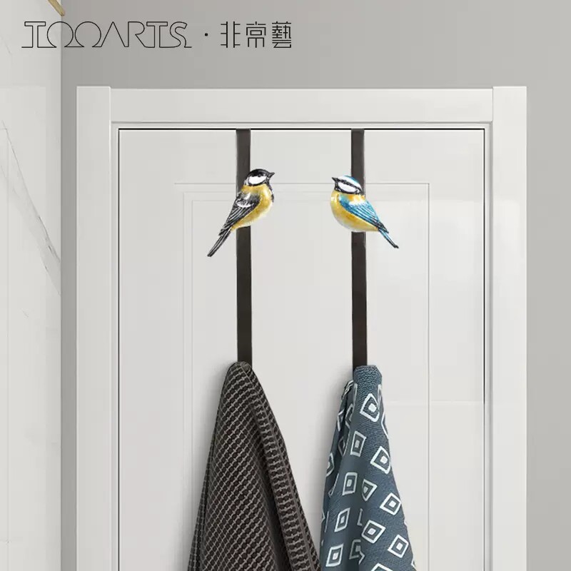 TOOARTS黑头鸟餐巾纸架工艺品摆件创意家居摆件装饰工艺品