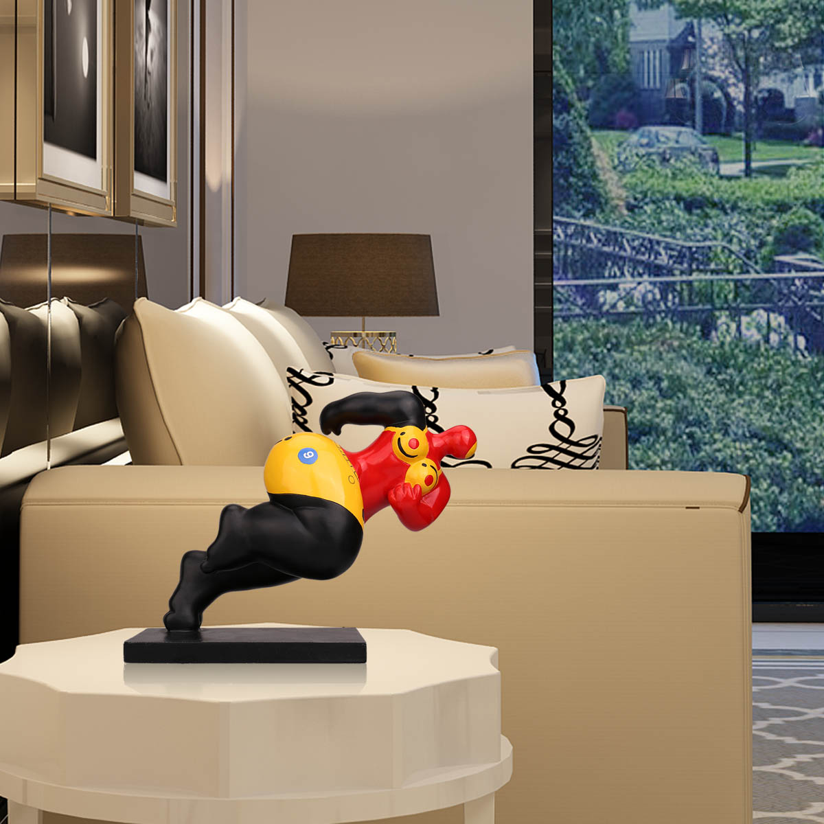 工艺品冲刺胖女人Tooarts装饰