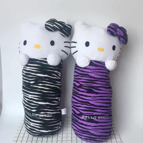 特价回馈【ｗのｌ】日本订单 hello kitty 斑马纹圆柱抱枕/公仔|msdalam kategori rumah Fabrik, bantal/bantal - dari Buy2taobao.com untuk memberikan perkhidmatan ejen Taobao profesional membeli
