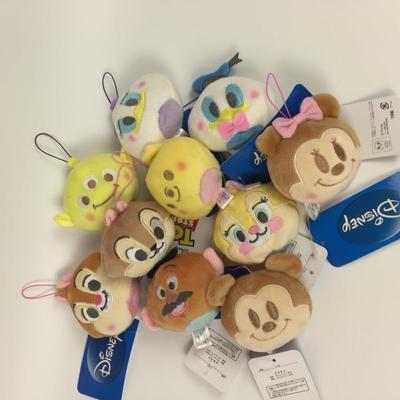外单软软三眼土豆米妮花栗鼠唐纳德黛西邦尼兔维尼公仔挂件