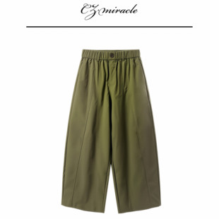 手温熨烫裤 抗皱免烫 休闲裤 2988c 松紧腰九分裤