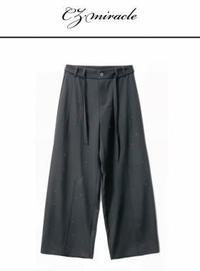 【爆闪裤】“拯救家里所有普通上衣”/松紧腰弯刀西裤JZ-4010C