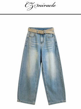 【 小松牛】“藏肉小能手”/海岛棉弯刀裤牛仔裤JZ-2827c