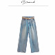 海岛棉 wan美 压钻直筒裤 牛仔裤 2871c 流星雨