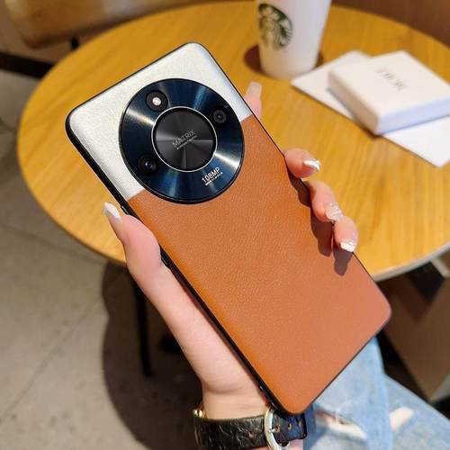 适用于荣耀X50手机壳皮纹新款大漠四色X50GT小众高级感全包x40情侣套个性时尚x30薄HONORX60防摔x60pro保护套