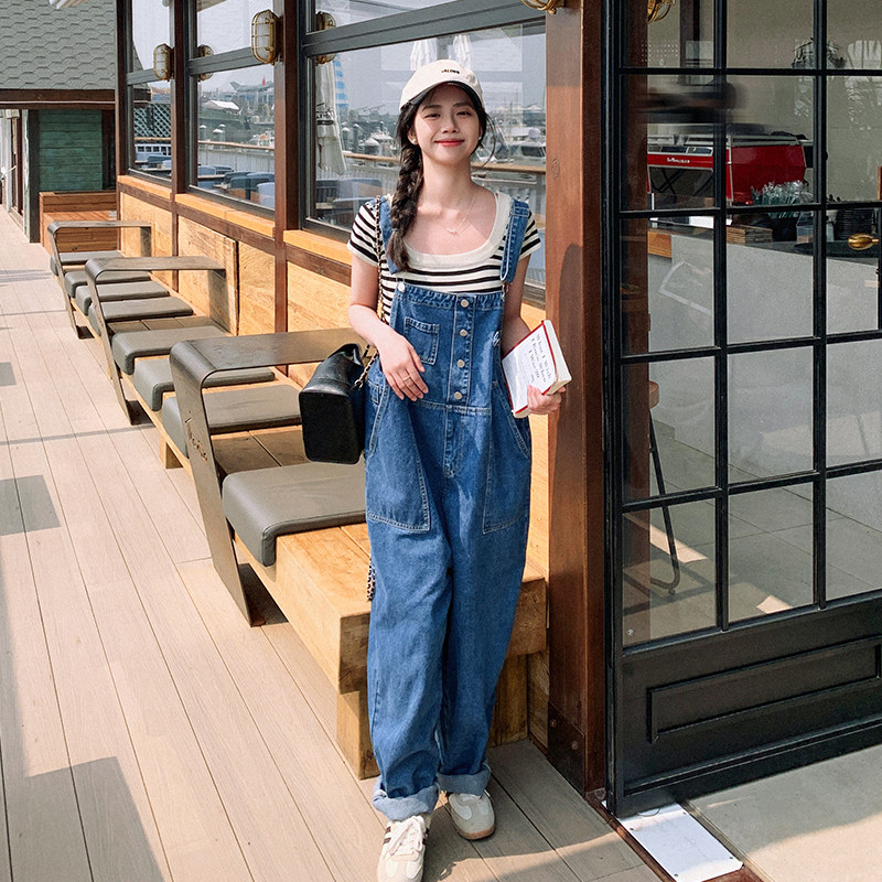 【新款】出货中背带裤夏装正反两穿减龄2282p115k168,女装连体裤,Mushroom