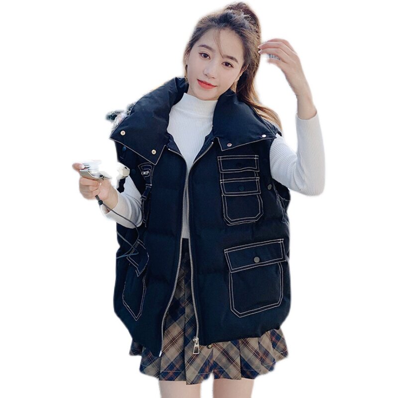 双11主推新年红短款服袖子可拆变马甲夹克011-930-P140K208,女装棉衣/棉服,Mushroom