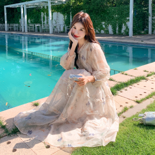 大货 P150K218 木耳边仙女防晒连衣裙28023