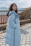 [双十二主推款]现货拼接超长款保暖羽绒服2259-p295k428，女装羽绒服，Mushroom