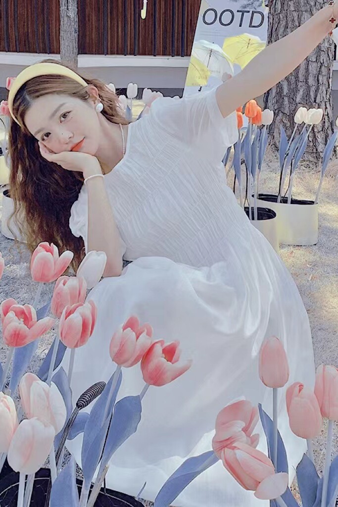 法式超好看天丝连衣裙女夏轻奢高级感气质绝美宽松显瘦莱赛尔裙子,女装连衣裙,Mushroom