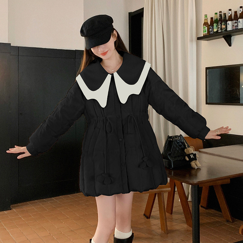 【新款现货】海军领70绒羽绒服设计款2406P255K368,女装孕妇装,Mushroom