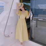 2023夏季现货，露背沙滩连衣裙长裙280-2101-P110K168，女装连衣裙，Mushroom