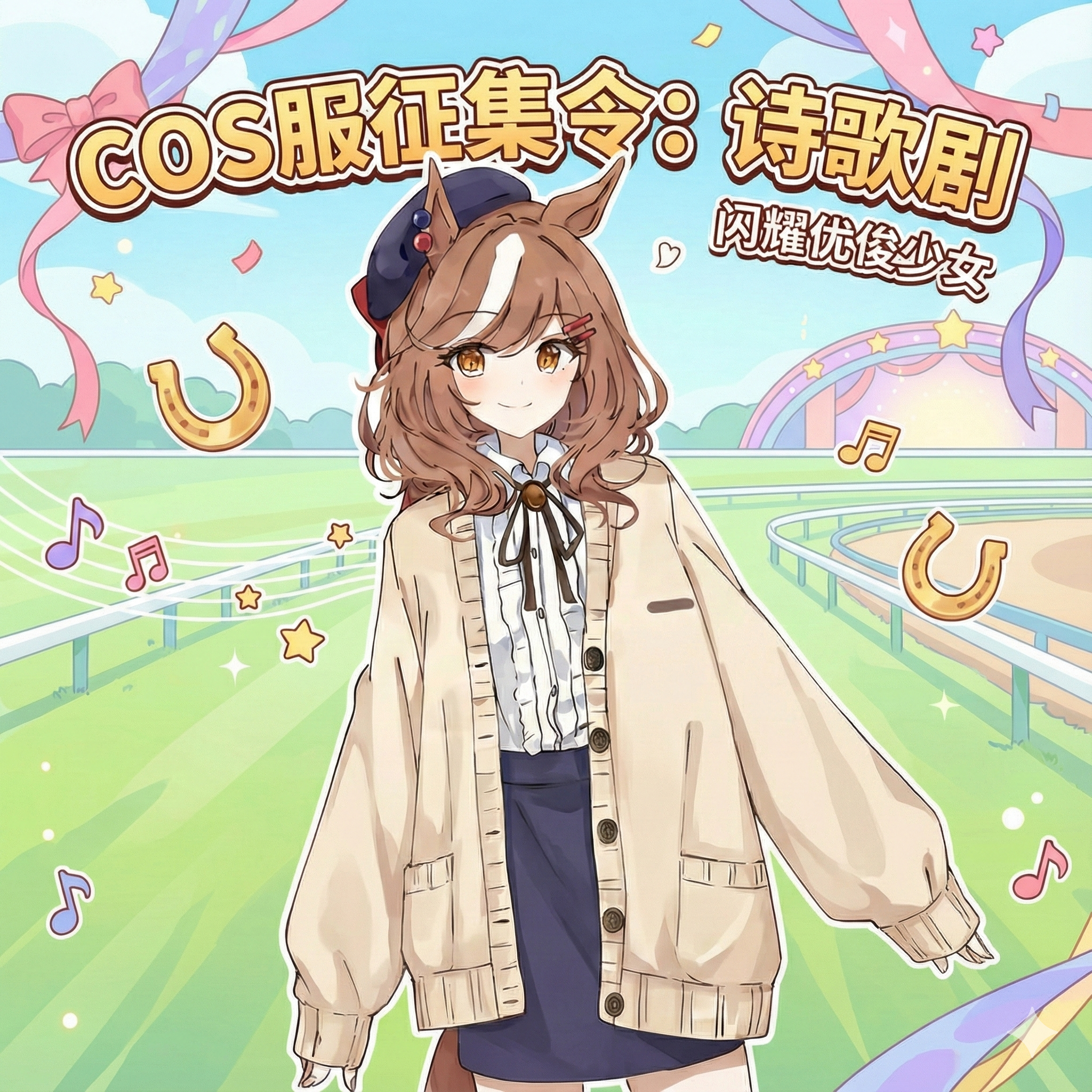 闪耀优俊少女诗歌剧cos服