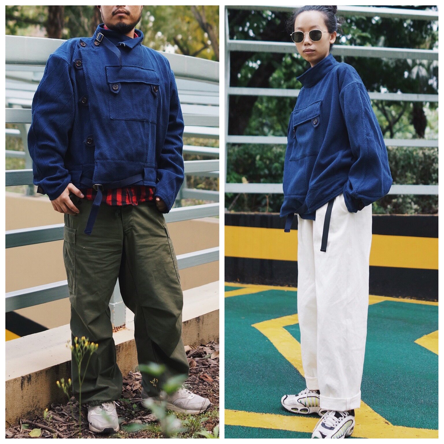 【时舟】植物染剑道服 男女同款 瑞典60年代 经典摩托车兵 骑行服