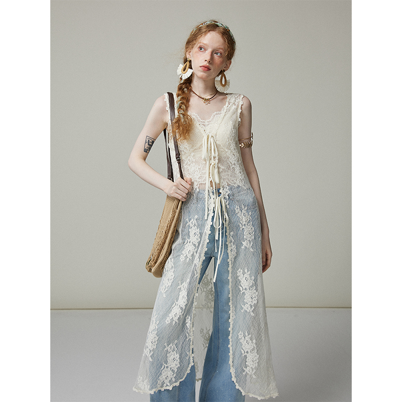 猫酱紫刺绣连衣裙/罩裙/马夹/牛仔裤