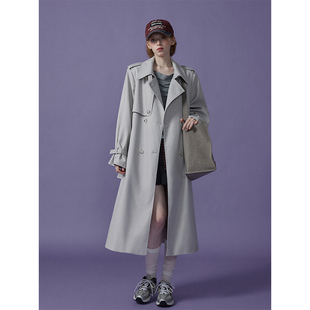 猫酱紫 大气外套 气质正肩高级感风衣女简约经典