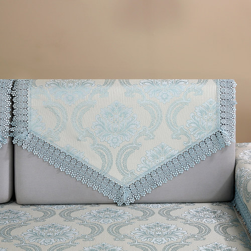 防滑沙发三角靠背巾防尘扶手巾