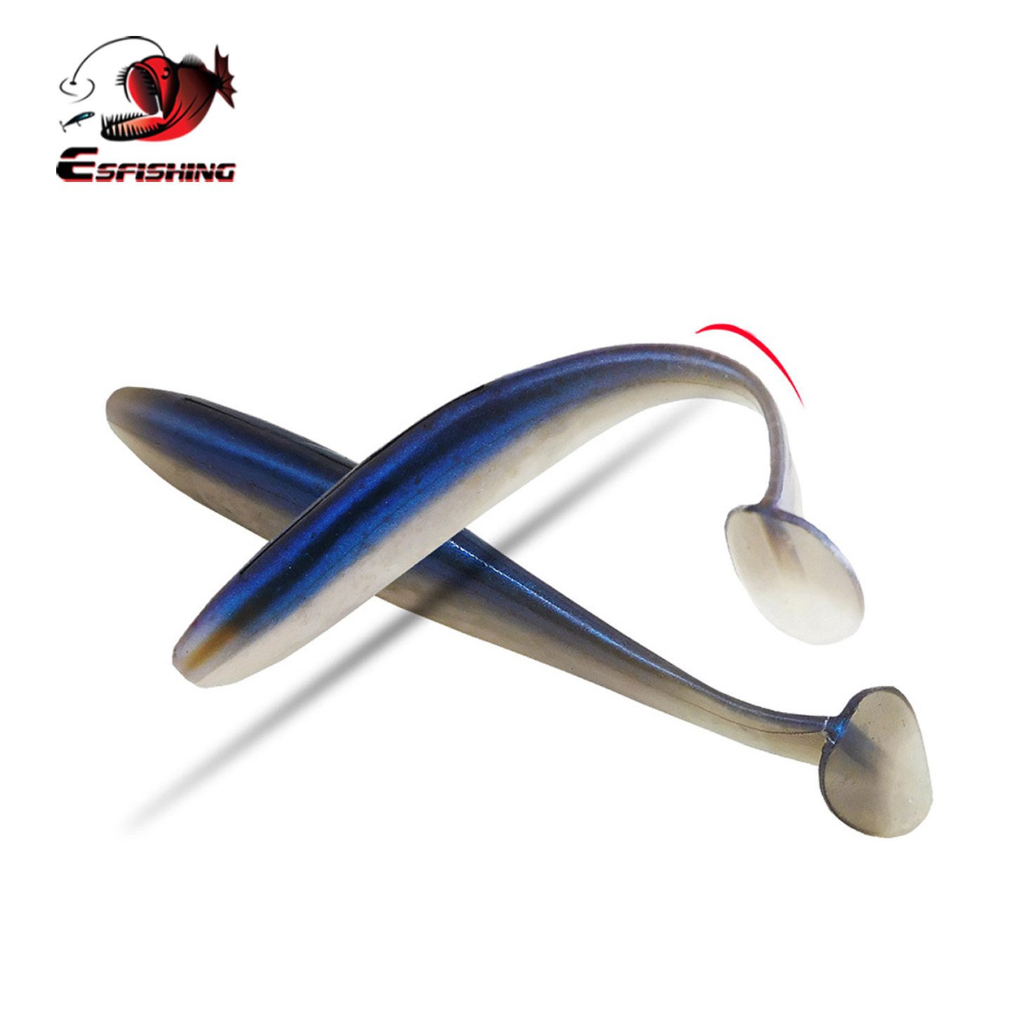 ESFISHING狗鱼翘嘴大T尾软饵15公分es easy shiner20克缓沉海钓,户外/登山/野营/旅行用品,路亚饵,淘宝优惠券,粉丝福利购,淘宝优惠卷