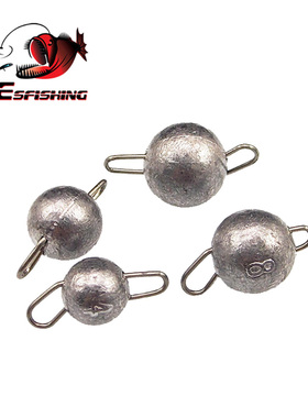ESFISHING路亚快挂铅曲柄钩大耳猴Lead Head德州钓组自由铅坠配重