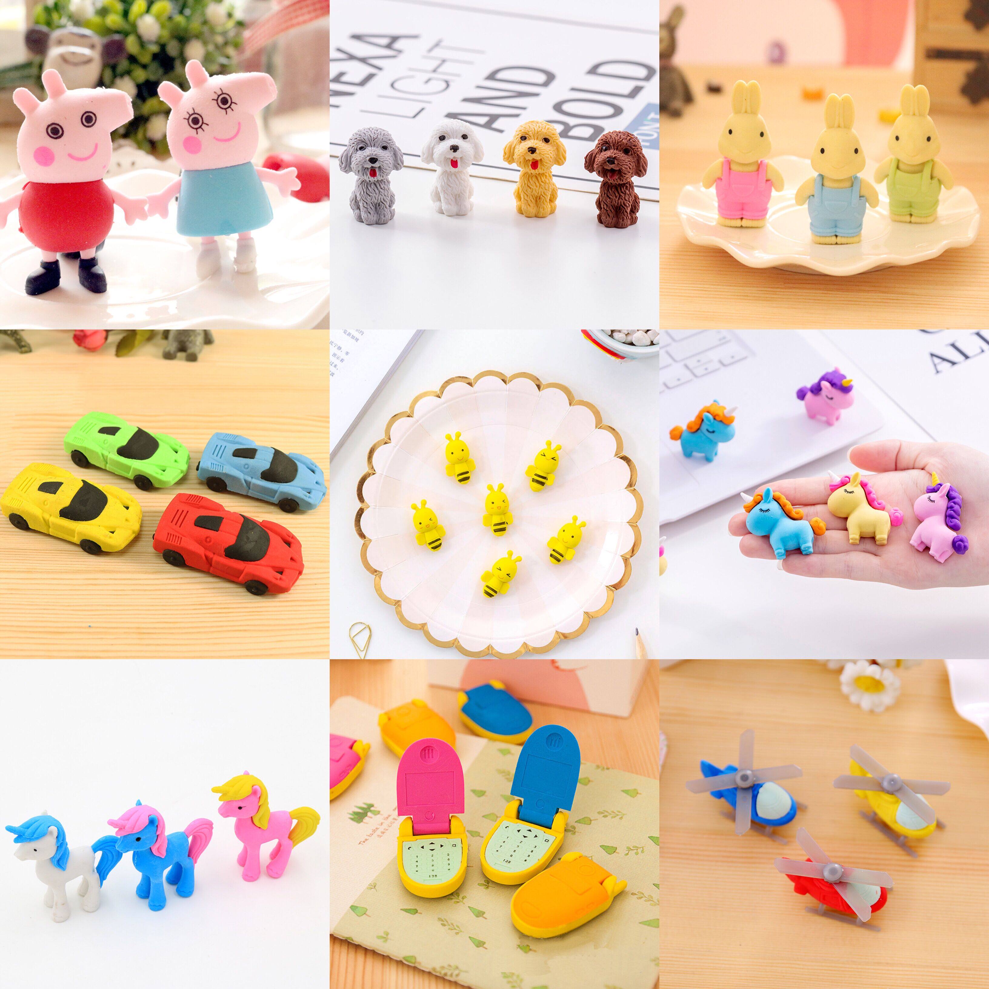 创意卡通橡皮擦水果动物可爱铅笔擦多款造型幼儿园奖品六一礼物