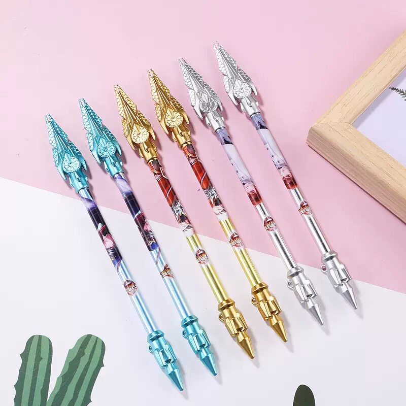 韩国创意卡通王者赵云枪中性笔百鸟朝凤枪学生文具儿童奖品礼物