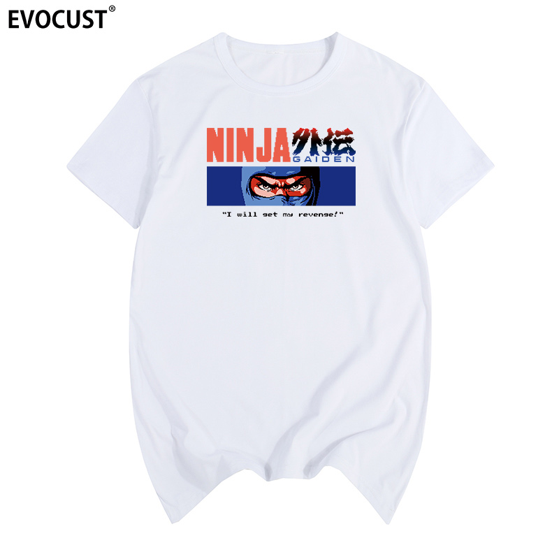 忍者龙剑传Ninja Gaiden 隼龙 FC 8-BIT游戏经典男女短袖T恤