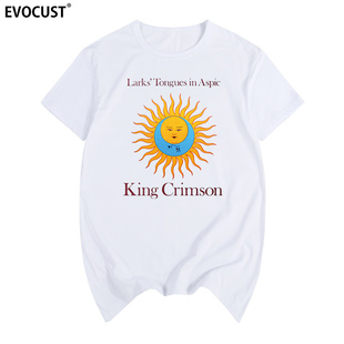 King Crimson Larks' Tongues in Aspic艺术摇滚乐队男女短袖T恤