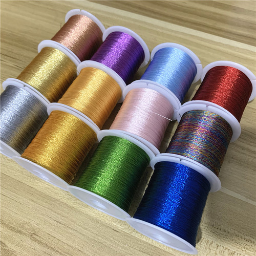 3股特细丝金银股线金扫把缠绕线红绳手项链编织绳diy手工刺绣花线 - 封面