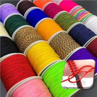 72号0.8mm 100米编织线红绳子DIY珠宝线手链串珠线玉坠吊坠项链挂