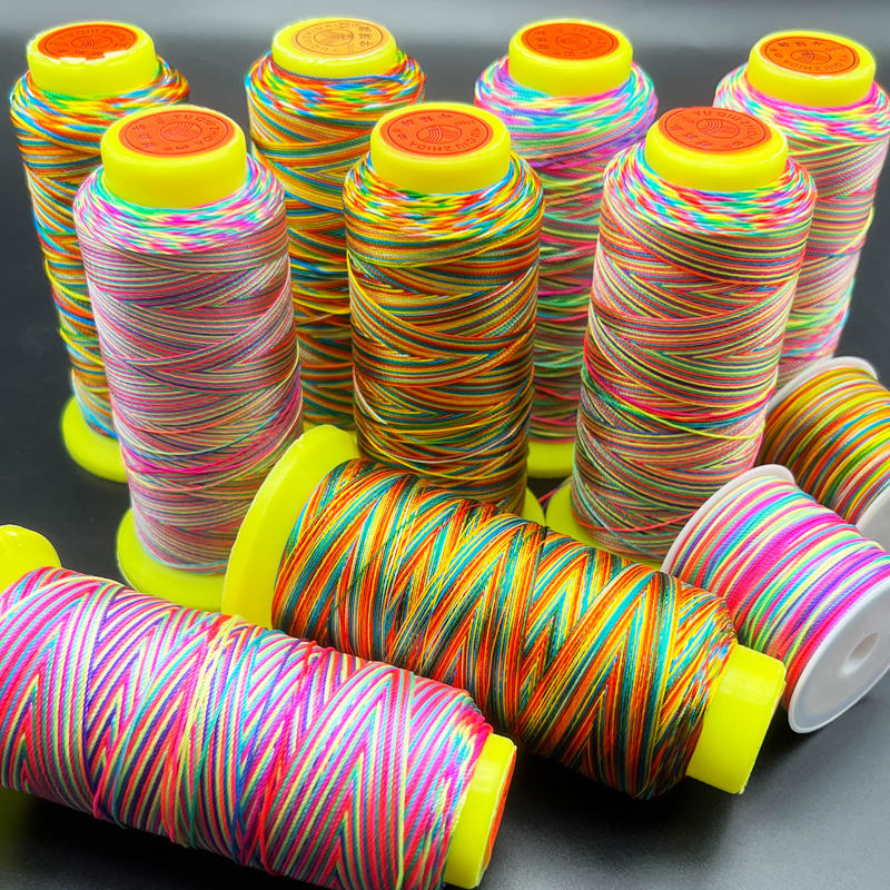 彩色线彩色渐变段染锦纶股线