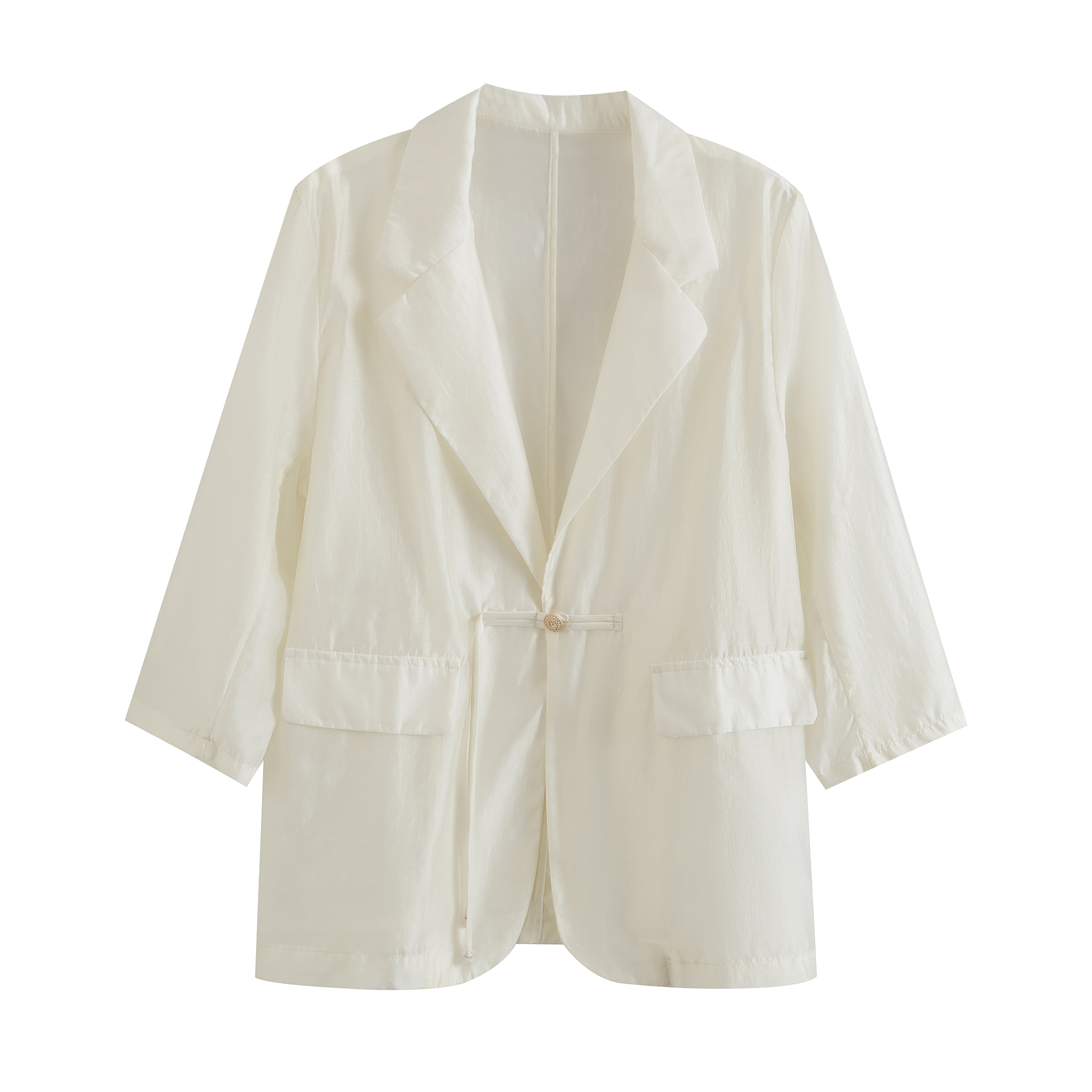 夏季新中式氣質盤扣西裝防曬外套