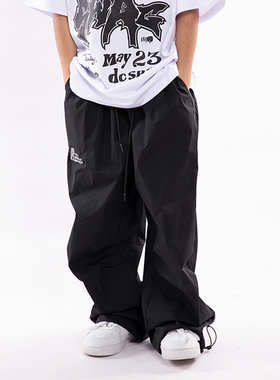 儿童嘻哈演出服少儿炸街宽松运动长裤街舞hiphop潮服bboy束脚裤子