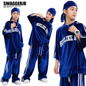 宽松表演服套装 少儿嘻哈街舞服装 hiphop男童爵士舞演出服儿童夏季