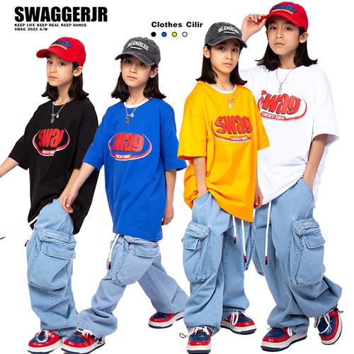 SWAG男女适用嘻哈街舞短袖T恤