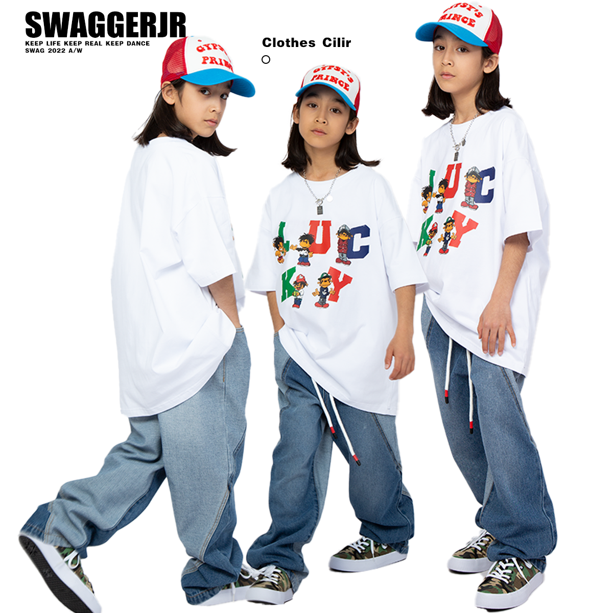 SWAG男女通用嘻哈街舞卡通上衣