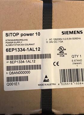 6EP1334-1AL12 SITOP 电源 10 A特殊线 调节型电源