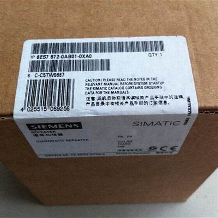6ES7972-0AB01-0XA0 PROFIBUS DP诊断中继器6ES7 972-0AB01-0XA0