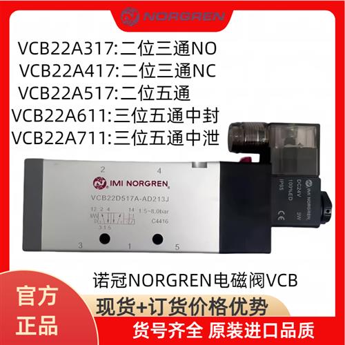 VCB22D517A-AD219J/VCB22D517A-AD213J电磁阀24VDCG1/2先导式
