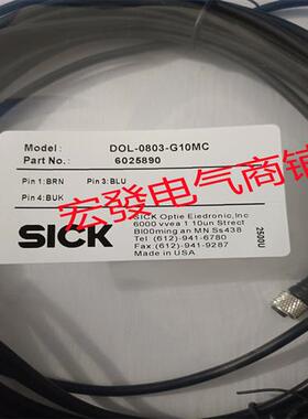 现货传感器连接线DOL-0803-G02MC DOL-0803-G05MC DOL-0803-G10MC