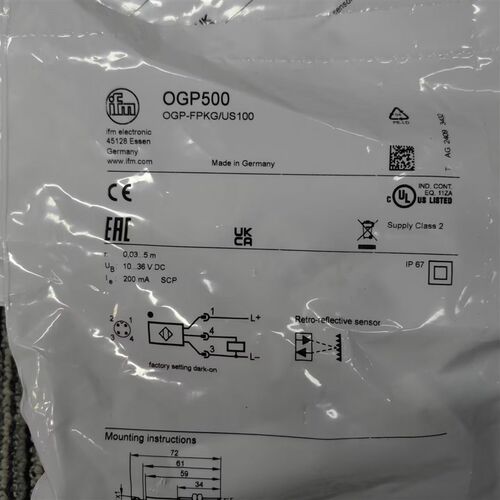 假一赔十IFM易福门OGP500 OGP280  OGH200  OGH500 OGT500 OGT100