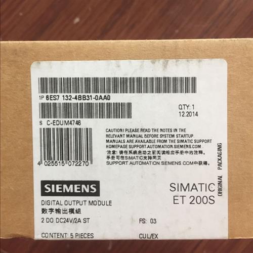 6ES7 132-4BB31-0AA0 SIMATIC DP5个电子模块 用于ET200S