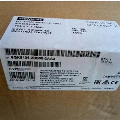 6GK5104-2BB00-2AA3SCALANCE X104-2非管理型 IE 交换机