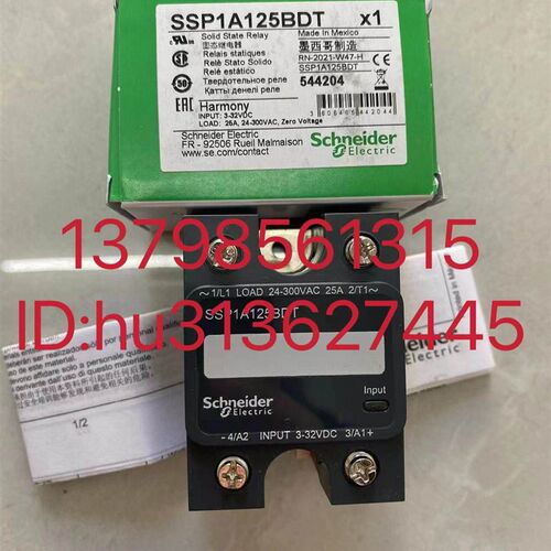 Schneider 施耐德继电器 SSP1A125BDT,SSP1D425BDT  SSP1A110BDT