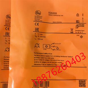 IFM 接近开关传感器 IGS204 IGS205 IGS206 IGS207 IGS208