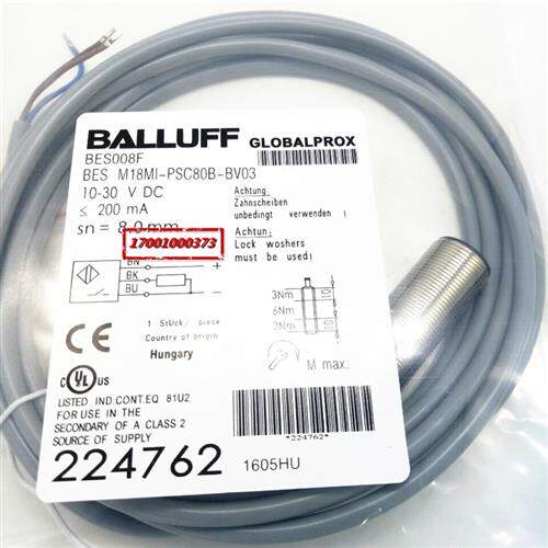 BALLUFF电感式接近开关BES008F BES M18MI-PSC80B-BV03三线传感器