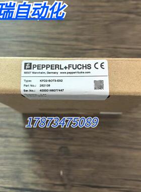 全新原装正品 P+F KFD2-SOT3-EX2 安全栅 262108 现货销售