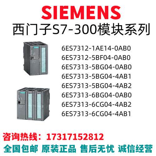 S7-300模块6ES7312/7313/AE/BF/BG/CG/AB/0/1/2/4/5/6/04/1