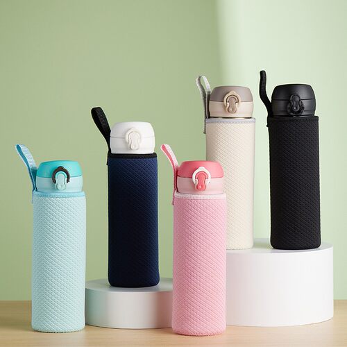 杯套保护套防烫大众简约水杯套便携手提保温杯玻璃杯套压纹杯子套