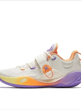 安踏水花6LITE篮球鞋男防滑减震轻质实战KT低帮运动鞋112421608