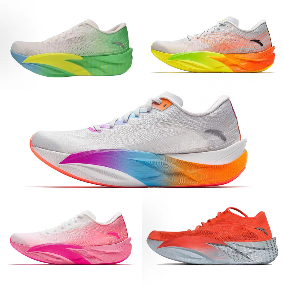 安踏C202 6代氮科技缓震耐磨体考体测碳板男子跑步鞋112615570R